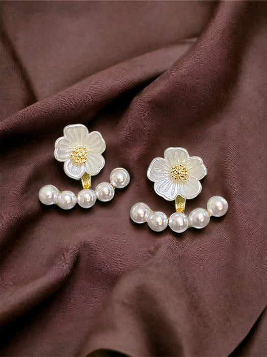 Pearl Petal Bloom Earrings