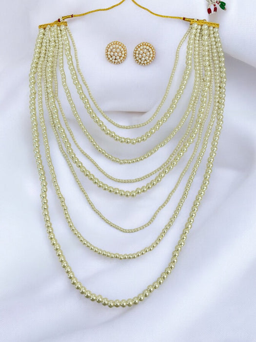 Ambika Layered Pearl Necklace Set