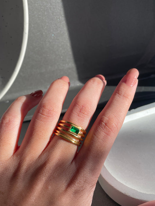 Emerald Gold Ring