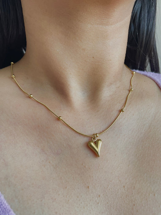 Gold Heart Chain