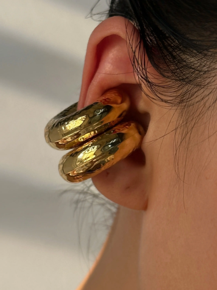 Textured Duo Chunky Earcuff Combo