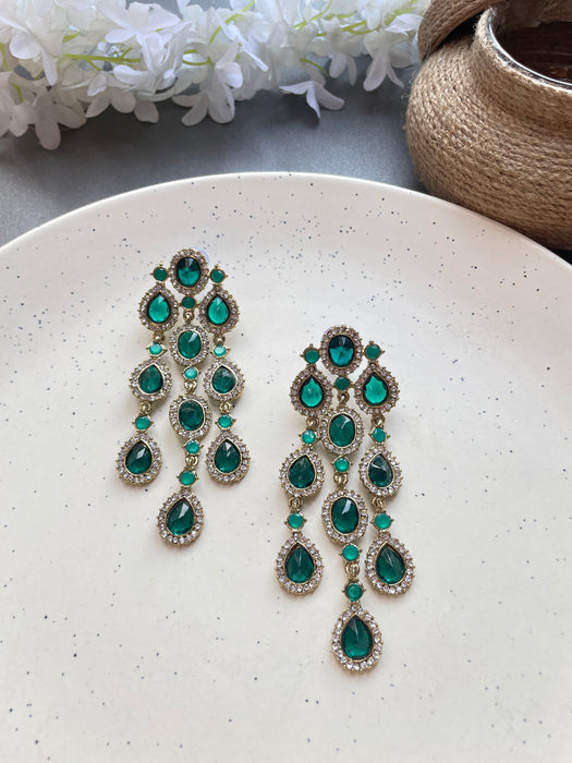 Saima Drop Crystal Earrings