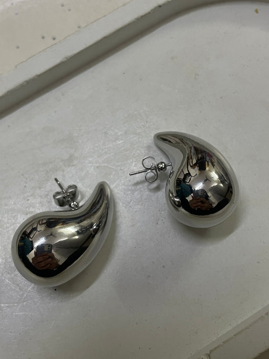 Chunky Silver Earrings