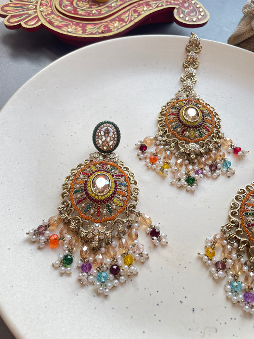 Maharani Earrings Mangtika Set