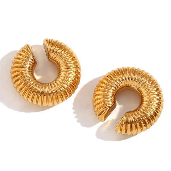 Spiral Duo Chunky Earcuff Combo