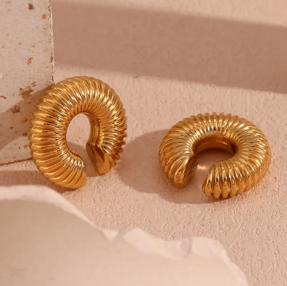 Spiral Duo Chunky Earcuff Combo