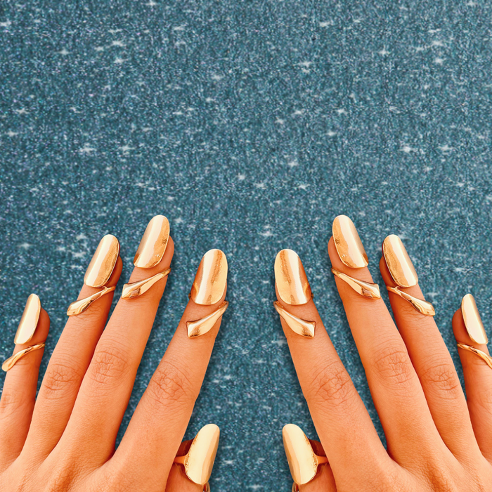 Bombshell Nail Ring Gold