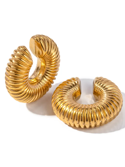 Spiral Duo Chunky Earcuff Combo