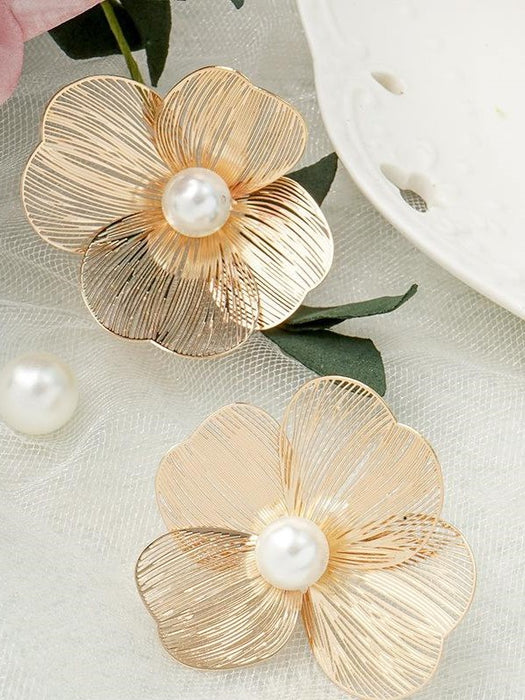 Lumi Pearl Gold Earrings