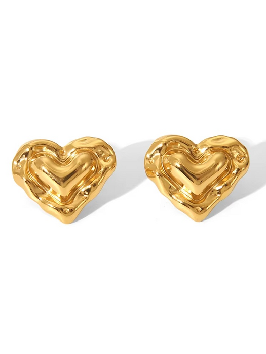 Golden Sweetheart Earrings