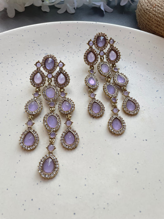 Saima Drop Crystal Earrings