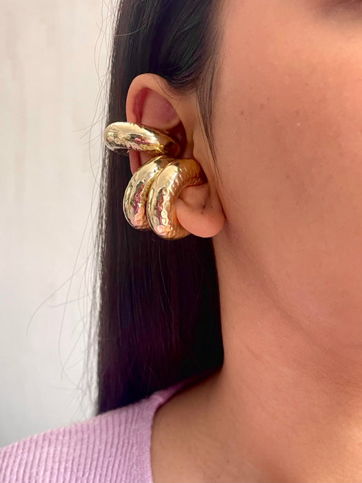 Triple Textured Chunky Earcuff Combo