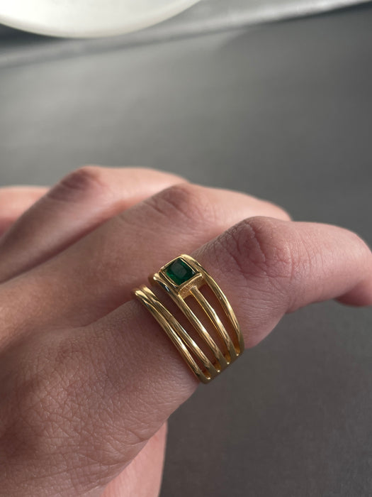 Emerald Gold Ring