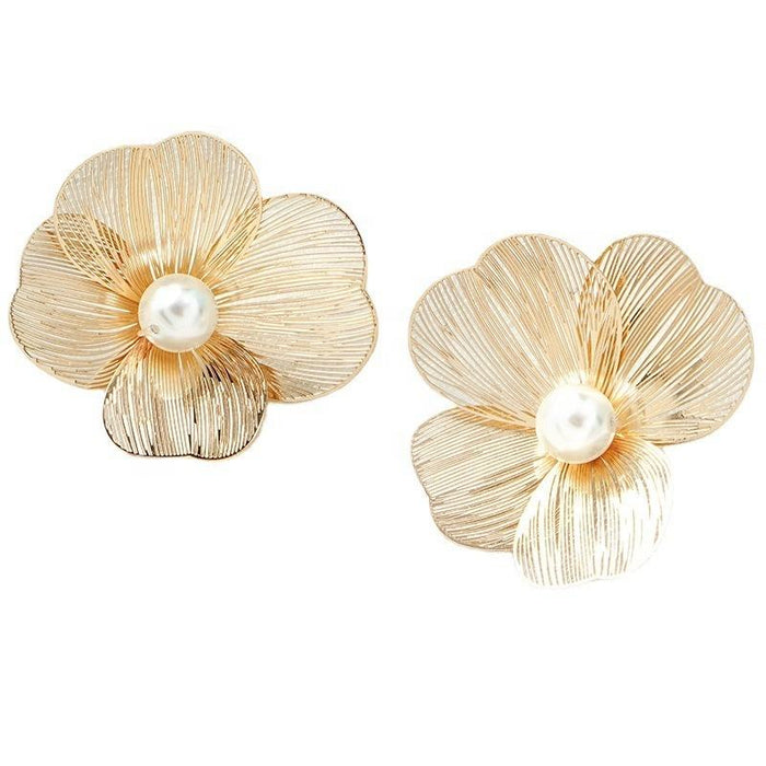 Lumi Pearl Gold Earrings