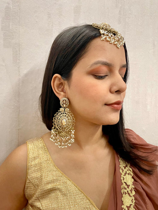 Maharani Earrings Mangtika Set