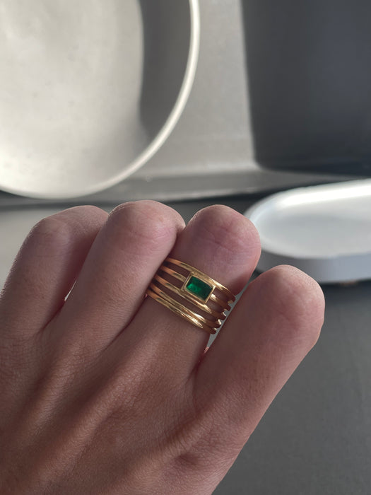 Emerald Gold Ring