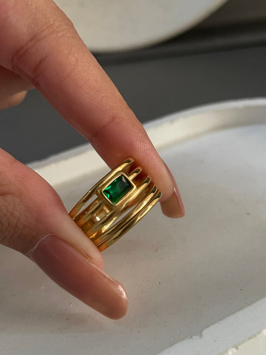 Emerald Gold Ring