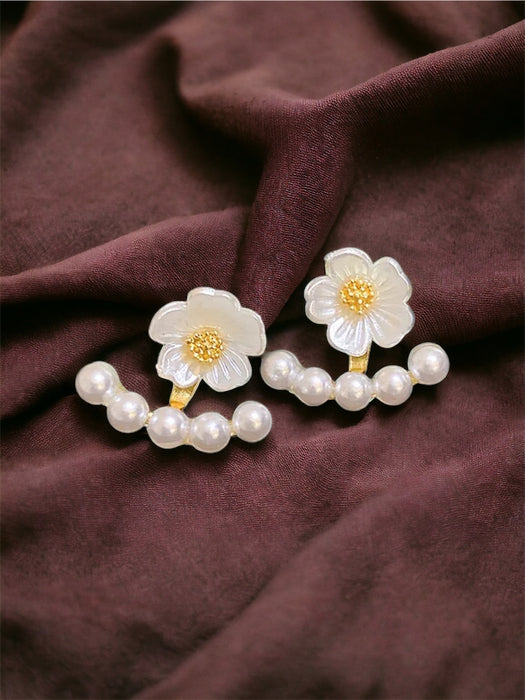 Pearl Petal Bloom Earrings