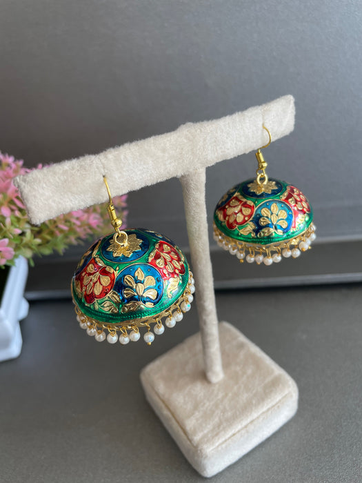 Sanya Handpainted Jhumka