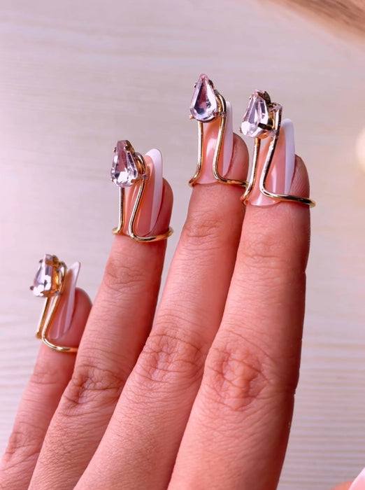 Pink Glam Nail Ring