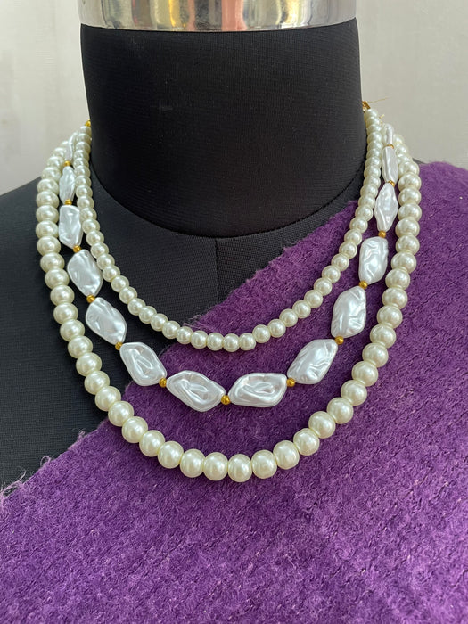 Shagun Pearl Necklace Earrings Set