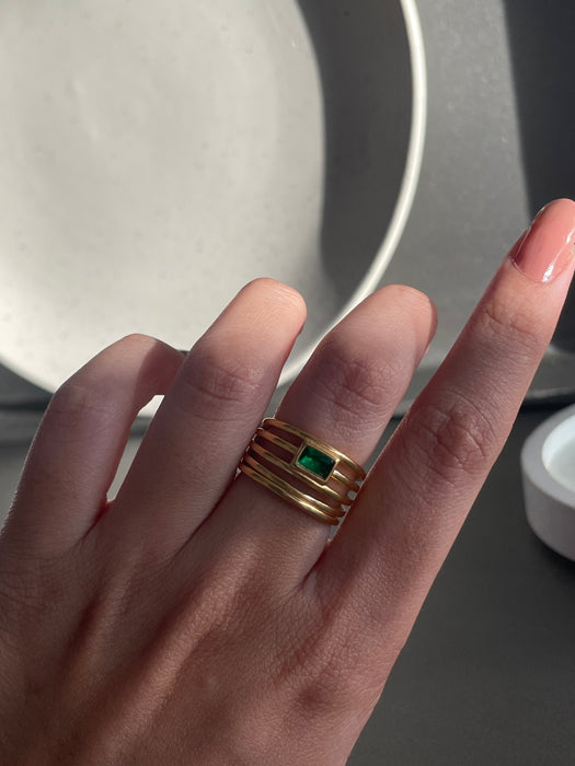 Emerald Gold Ring