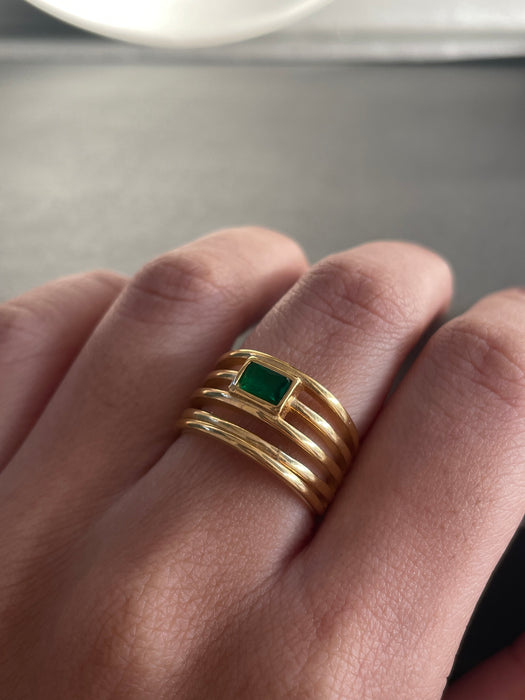 Emerald Gold Ring