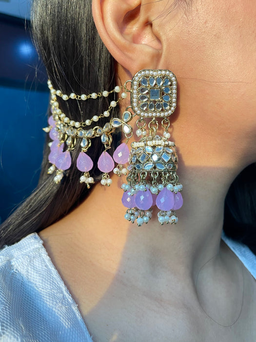 Mehzabeen Earrings Mangtika Set