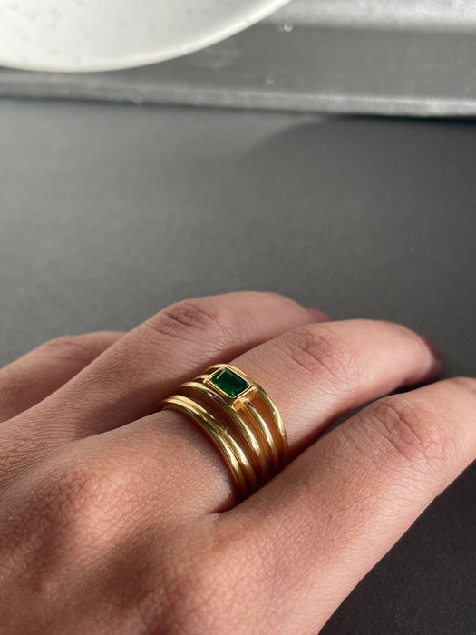 Emerald Gold Ring