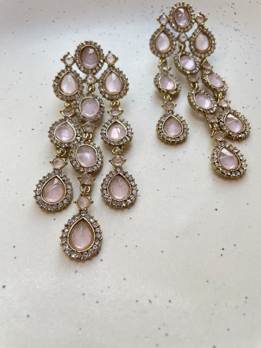 Saima Drop Crystal Earrings