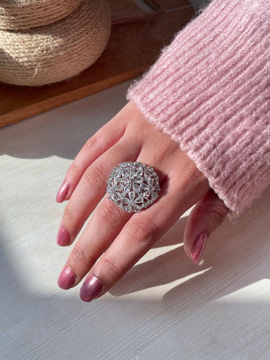 Diamond Bloom AD Ring