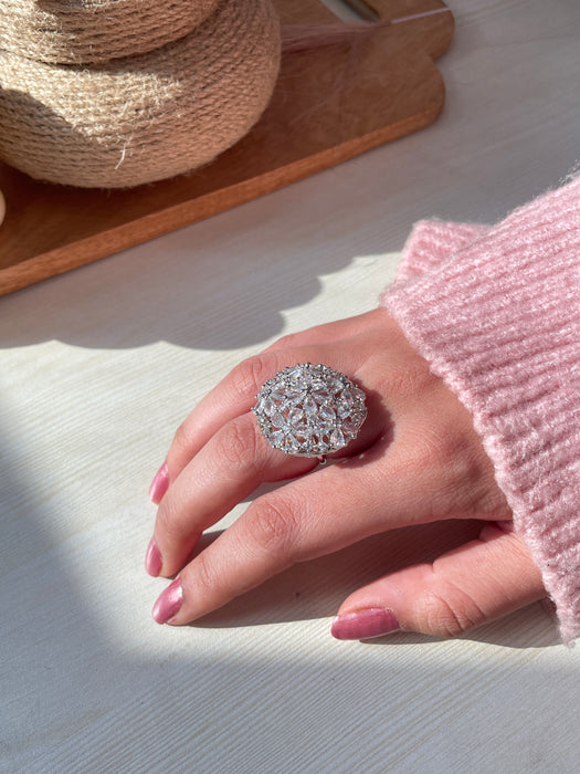 Diamond Bloom AD Ring