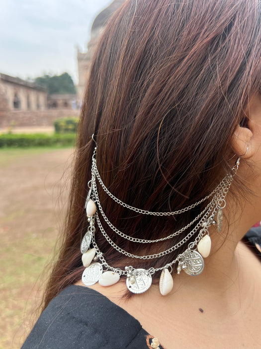 Boho Oxidized Kaanchain Earrings