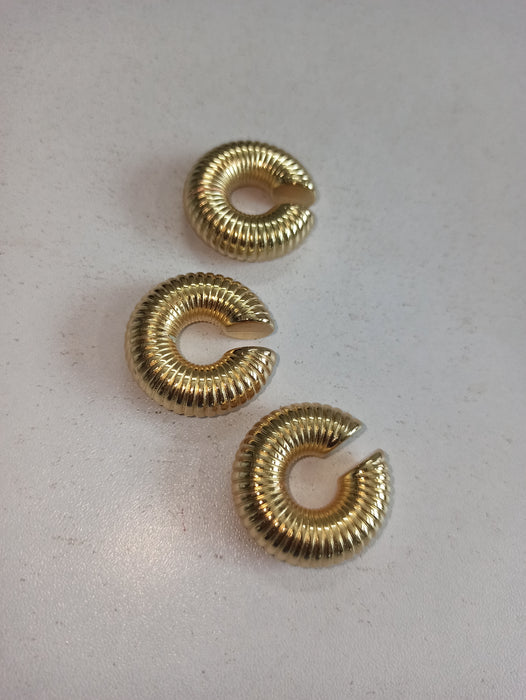 Triple Spiral Chunky Earcuff Combo