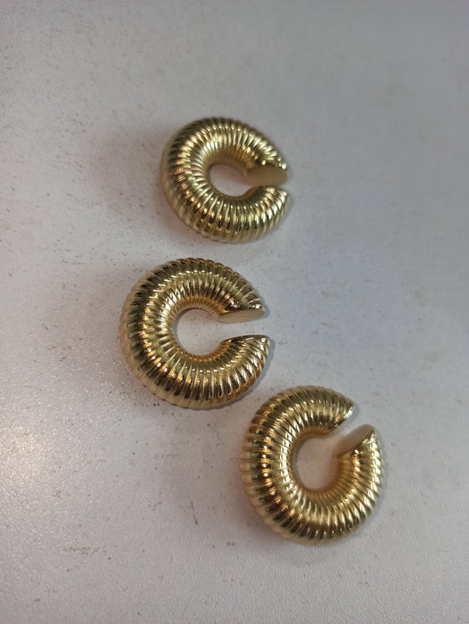 Triple Spiral Chunky Earcuff Combo