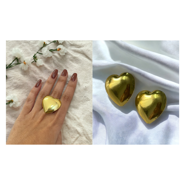 Chunky Heart Jewelry Combo