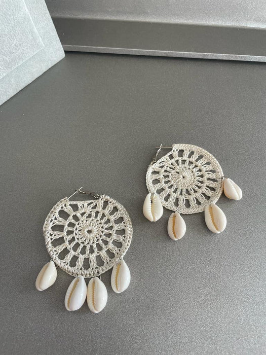 Crochet Shell Earrings