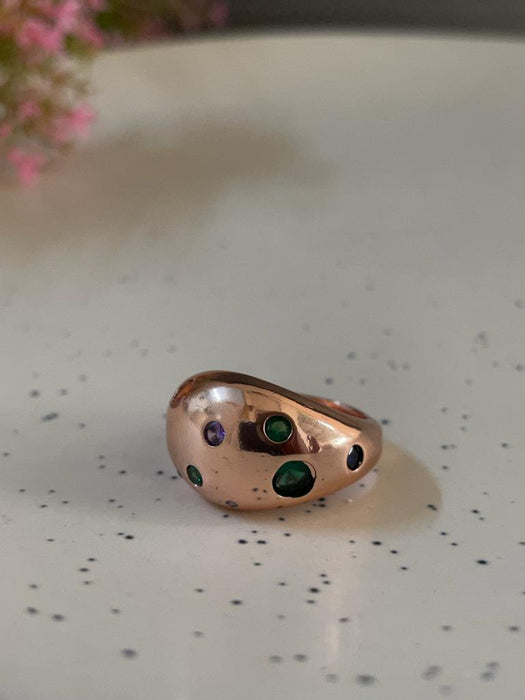 Crystal Aura Gems Ring