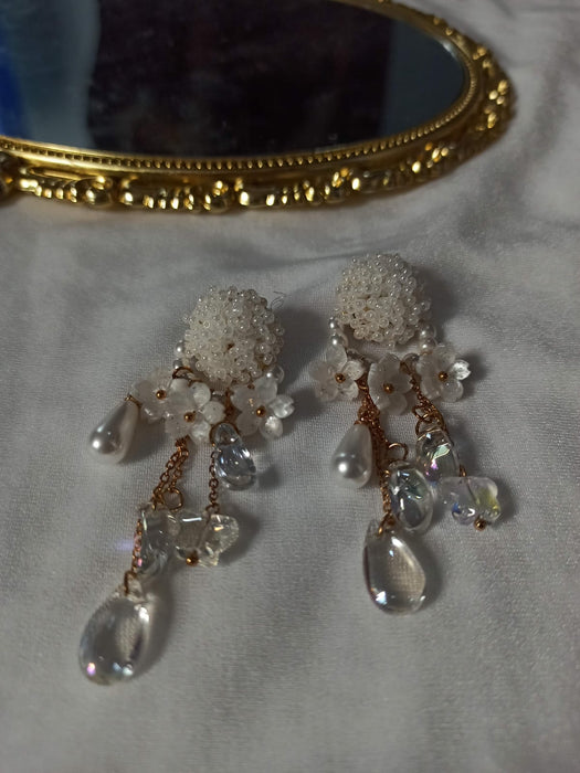 Blooming Crystal Earrings