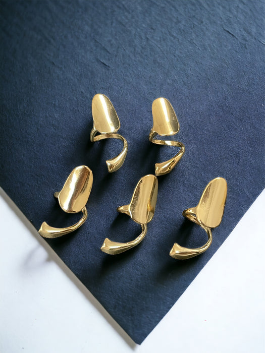 Bombshell Nail Ring Gold