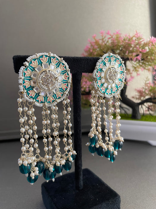 Mogra Mirror Earrings