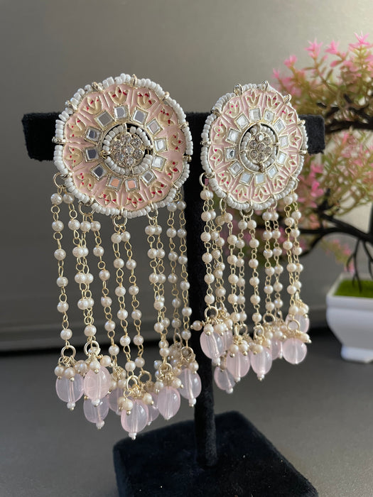 Mogra Mirror Earrings