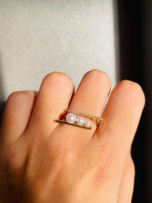 Slim Pearl Ring