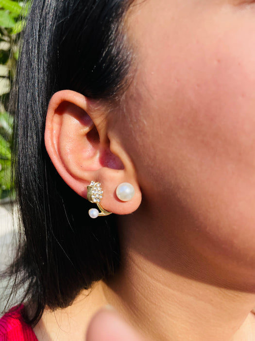 Pearl Tulip Earrings