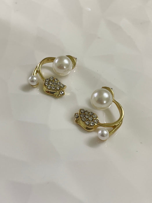 Pearl Tulip Earrings