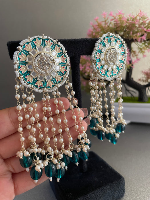 Mogra Mirror Earrings