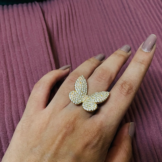 Virgo Butterfly Ring