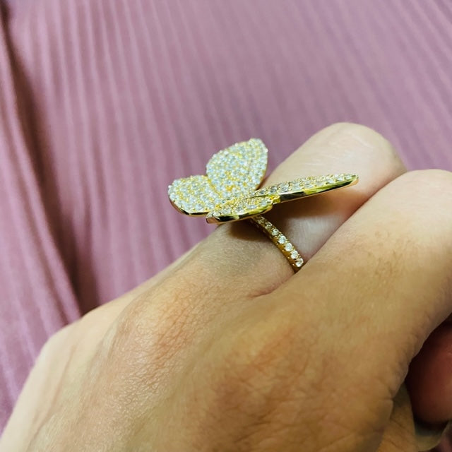 Virgo Butterfly Ring