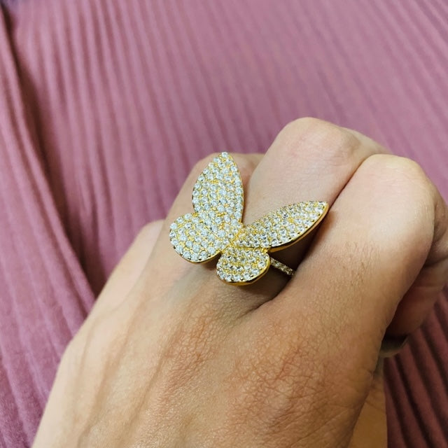 Virgo Butterfly Ring