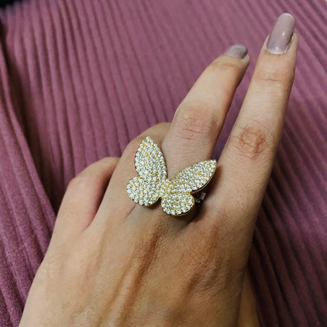 Virgo Butterfly Ring